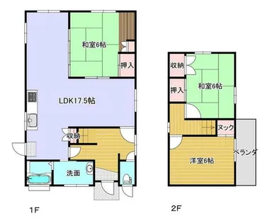 福岡県北九州市小倉北区熊谷2丁目【一戸建】の間取り