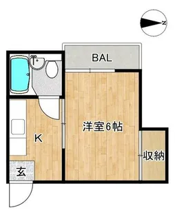 第2友マンション【1階】の間取り