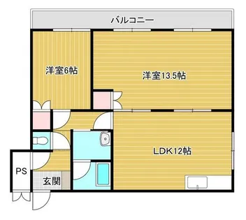 第2コーポラス高塔【201号室】の間取り