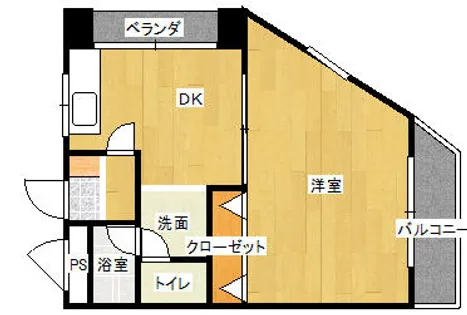 アネックス駒ヶ林【3階】の間取り