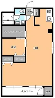 福岡県福岡市中央区高砂1丁目【マンション】の間取り