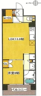 大阪府大阪市北区南森町2丁目【マンション】の間取り