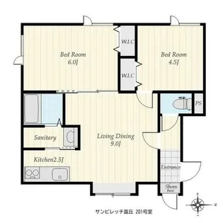 サンビレッチ富丘【2階】の間取り