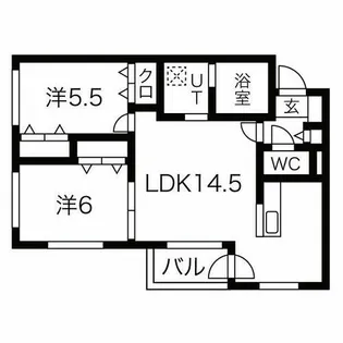 BARRACUDA【3階】の間取り
