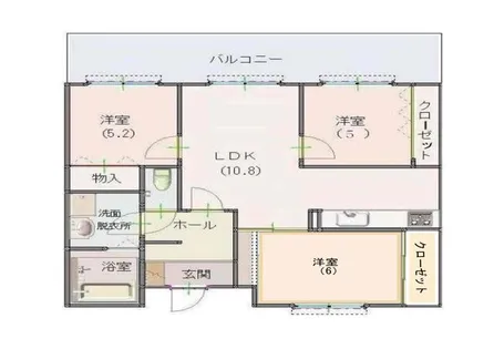 ボヌール21【302号室】の間取り