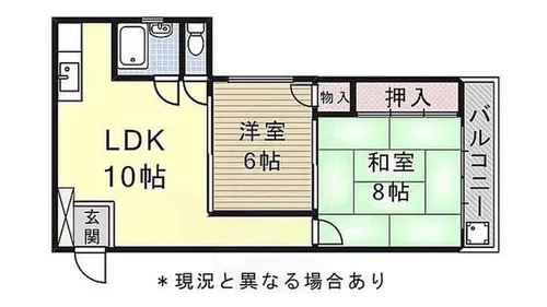 愛知県名古屋市瑞穂区瑞穂通1丁目【マンション】の間取り