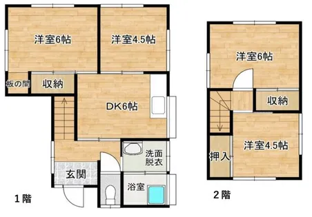 福岡県北九州市小倉南区横代北町4丁目【一戸建】の間取り