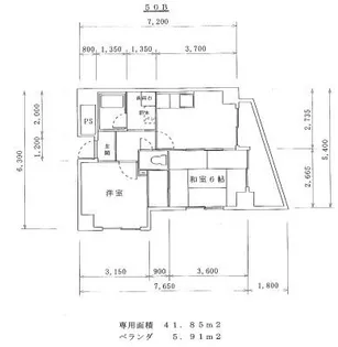 大阪府大阪市生野区勝山北2丁目【マンション】の間取り