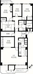 ロイヤルヴィラ苦楽園【2階】の間取り