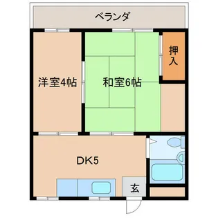若杉荘【1階】の間取り