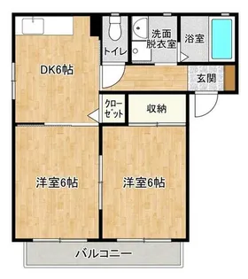 グランシード三苫C【2階】の間取り