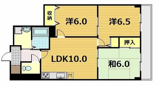 京都府京都市山科区音羽前田町【マンション】の間取り