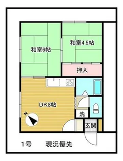 北海道札幌市北区新琴似七条2丁目【アパート】の間取り