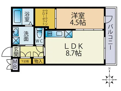 桂ドミール【2階】の間取り