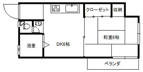 大星マンション【4階】の間取り