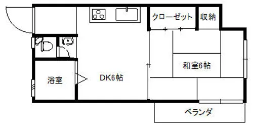 大星マンション【4階】の間取り