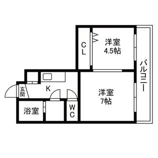 北海道札幌市中央区北一条西23丁目【マンション】の間取り