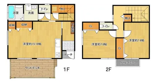エスパス楠橋 メゾネットタイプ【101号室】の間取り