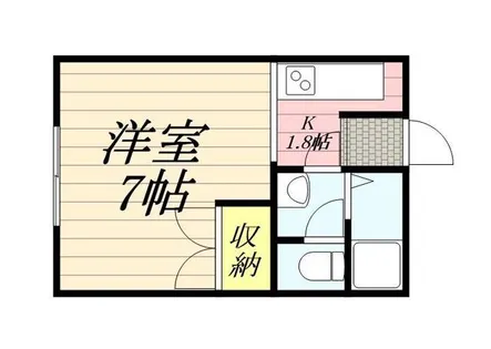 グリビィ麻生 B棟【0102号室】の間取り