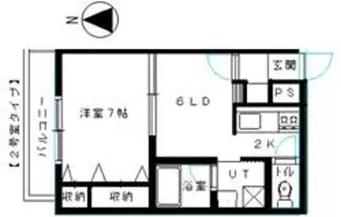 ディアコート北34条【402号室】の間取り
