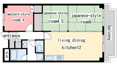 コンフォート清水【3階】の間取り
