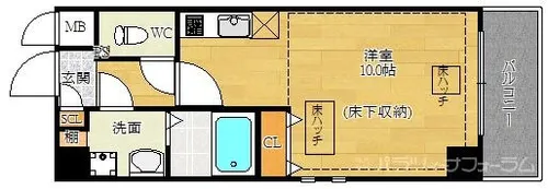兵庫県西宮市中前田町【マンション】の間取り