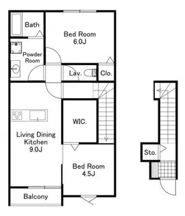 福岡県築上郡築上町大字西八田【アパート】の間取り