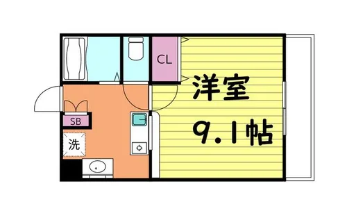 プレアデス東中本【4階】の間取り