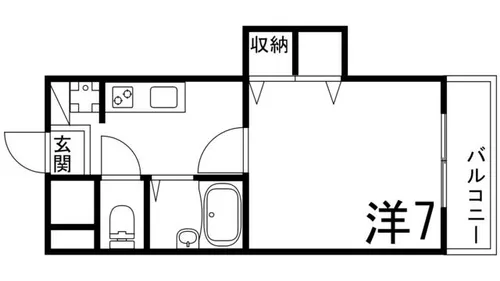 ジュネス神屋町【5階】の間取り