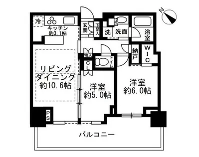 ベイシティタワーズ神戸EAST【11階】の間取り