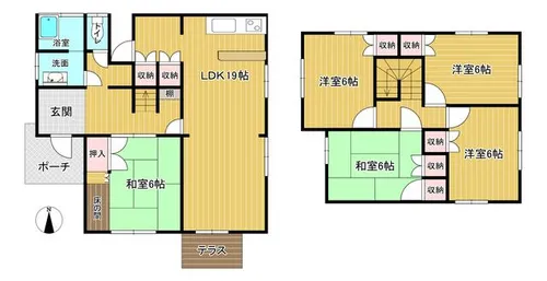 福岡県糸島市篠原西3丁目【一戸建】の間取り