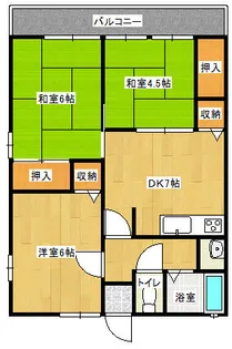 大阪府和泉市黒鳥町3丁目【アパート】の間取り