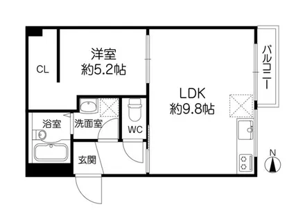 住吉ハイツⅠ【2階】の間取り