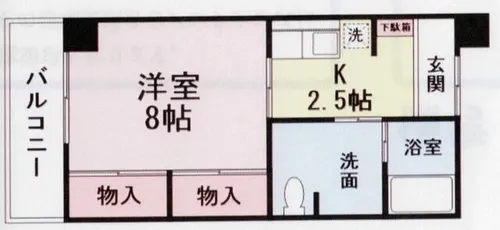 モンタン【206号室】の間取り
