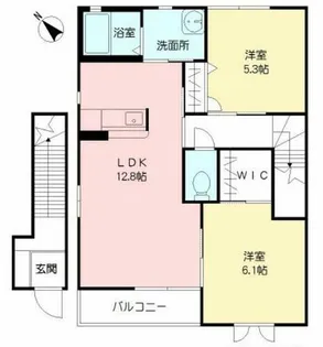 コムハウス 参番館【201号室】の間取り