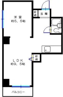 北海道札幌市中央区大通西18丁目【マンション】の間取り
