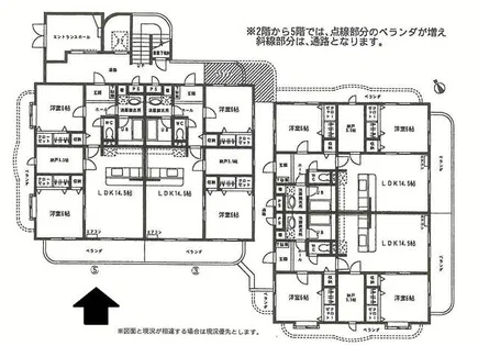プランドールFIVE【5階】の間取り