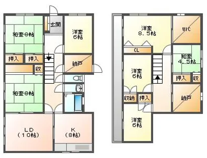 北海道余市郡余市町梅川町【一戸建】の間取り