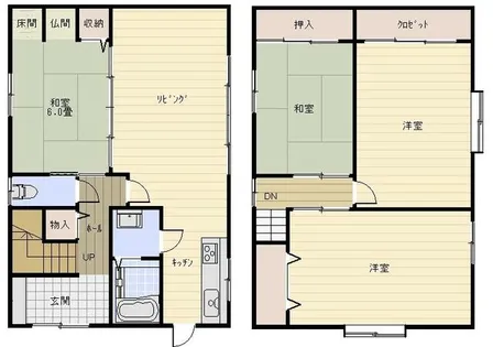 京都府舞鶴市字下福井【一戸建】の間取り