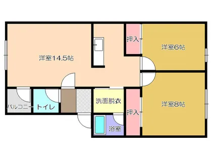 さくら館B【203号室】の間取り