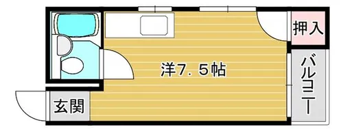 イレート参番館【203号室】の間取り