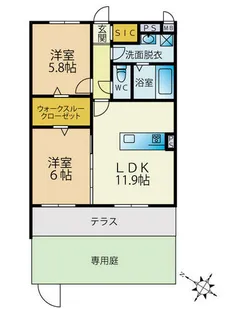 SAN TAROMARU【1階】の間取り