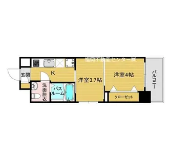 福岡県福岡市博多区博多駅前4丁目【マンション】の間取り