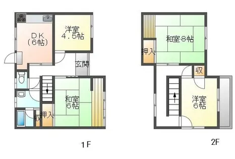 兵庫県姫路市香寺町中寺【一戸建】の間取り
