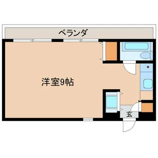 ハイツ水鐘【4階】の間取り