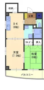 エルヴィエント花北【3階】の間取り