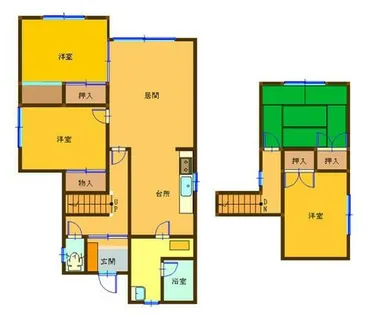 北海道苫小牧市松風町【一戸建】の間取り