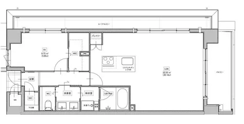 マニフィーク北桜塚【401号室】の間取り