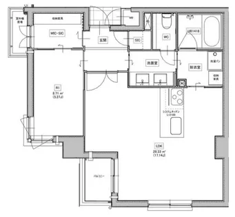マニフィーク北桜塚【404号室】の間取り
