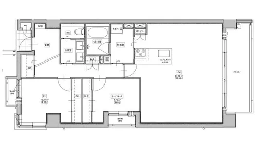 マニフィーク北桜塚【407号室】の間取り